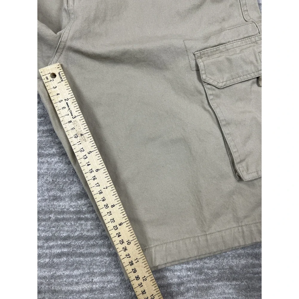 OTB Cargo Shorts Mens 32 Tan One Tough Brand Khaki Cotton Utility Drawstring Hem